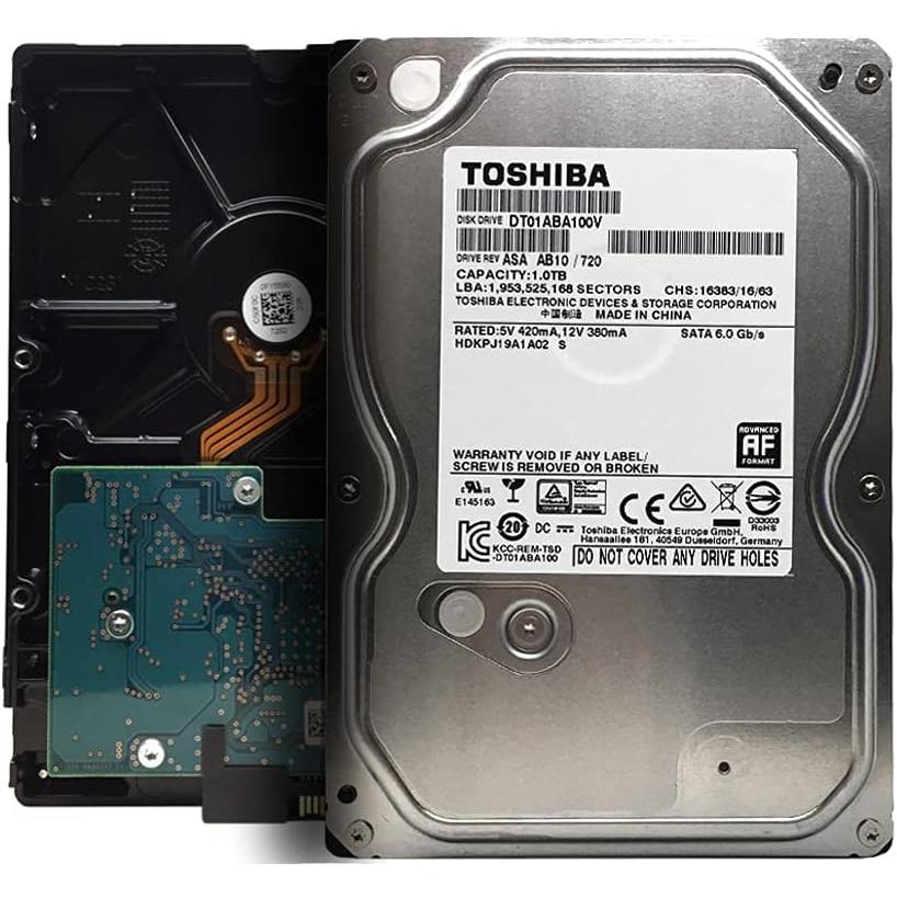 Toshiba DT01ABA100V 1TB 3.5" SATA Internal Hard Drive