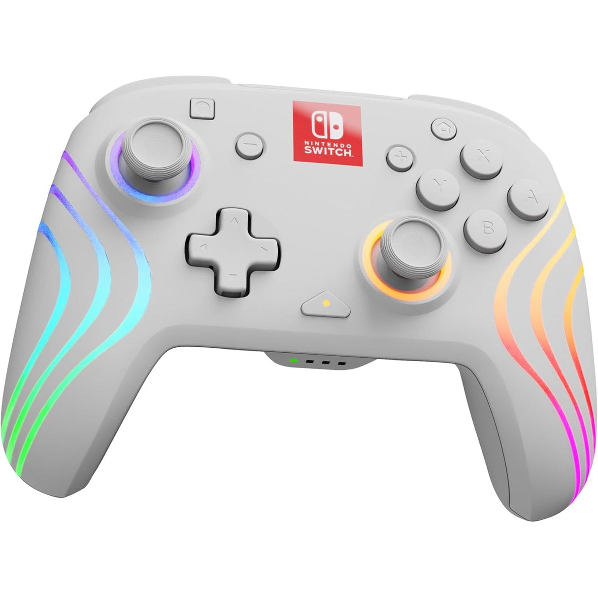 PDP Afterglow Wave Wireless Controller for Nintendo Switch - White - Pristine