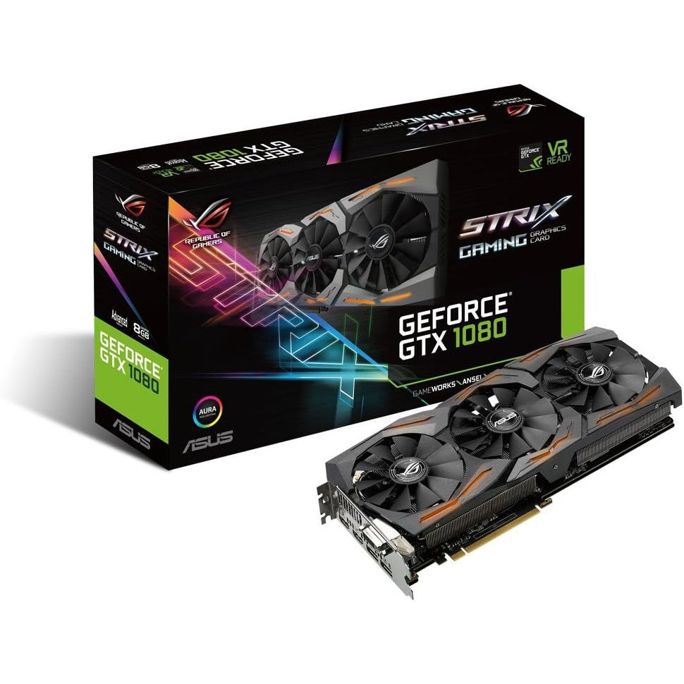 ASUS ROG Strix GeForce GTX 1080 Graphics Card| Stock Must Go
