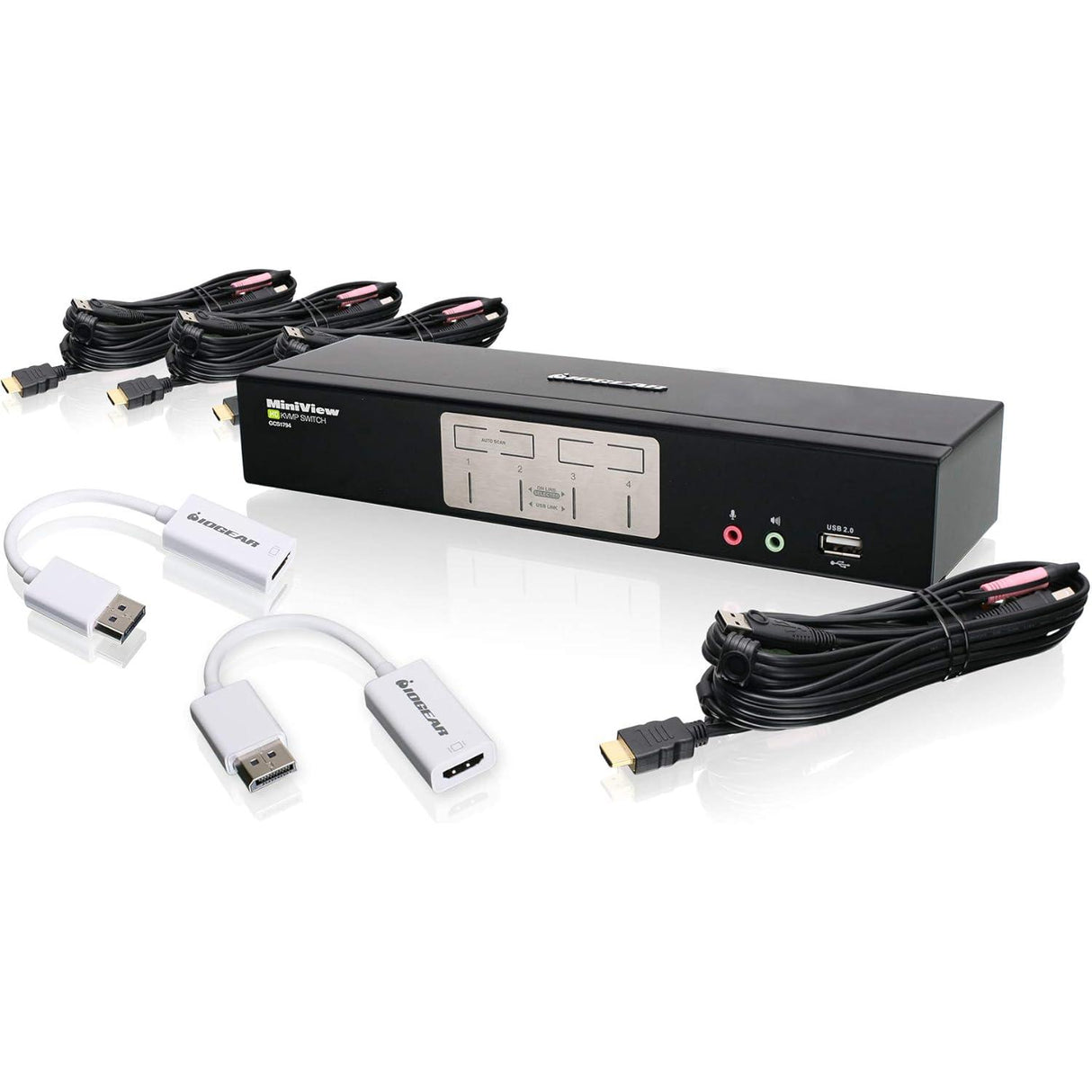 IOGEAR 4-Port HDMI and DisplayPort KVMP Kit