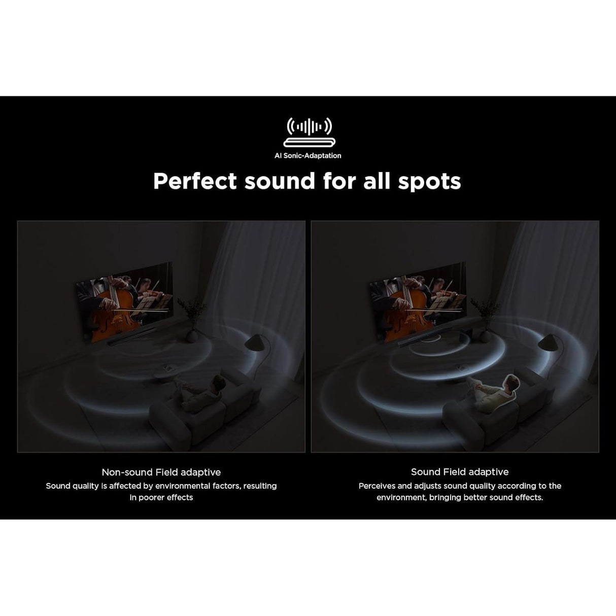 TCL Q75HK 5.1.2 Wireless Sound Bar with Dolby Atmos & Subwoofer - Fair - Cracked Plastic