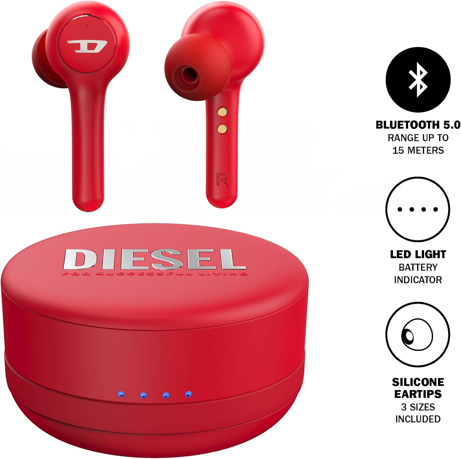 Diesel True Wireless Earbuds 45476 - Red