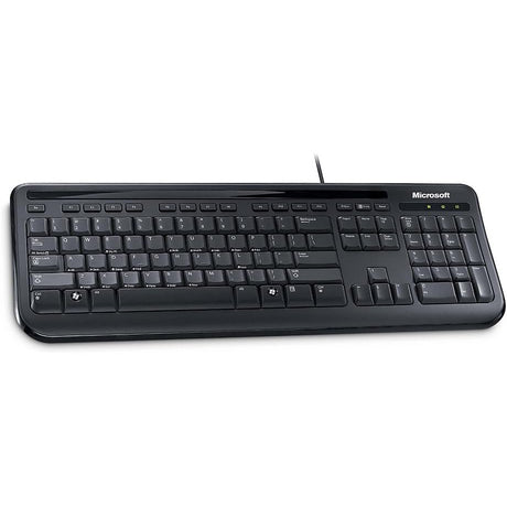 Microsoft Wired Keyboard 400 for Business - Black - New
