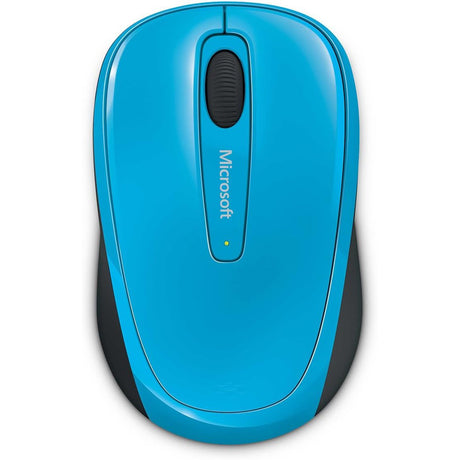 Microsoft Wireless Mobile Mouse 3500 - Cyan Blue Gloss - New
