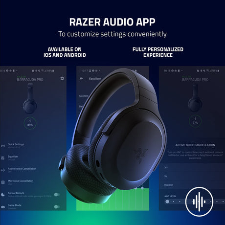Razer Barracuda X 2022 Edition Wireless Headset - Black - Refurbished Pristine