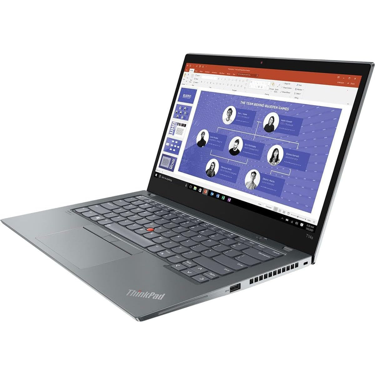 Lenovo ThinkPad T14S Gen 2, Intel Core i5-1145G7 2.60GHz, 16GB RAM 4267.00 MHZ LPDDR4 256GB, Grade Excellent