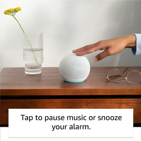 Amazon Echo Dot 5th Gen Smart Speaker With Alexa - Glacier White