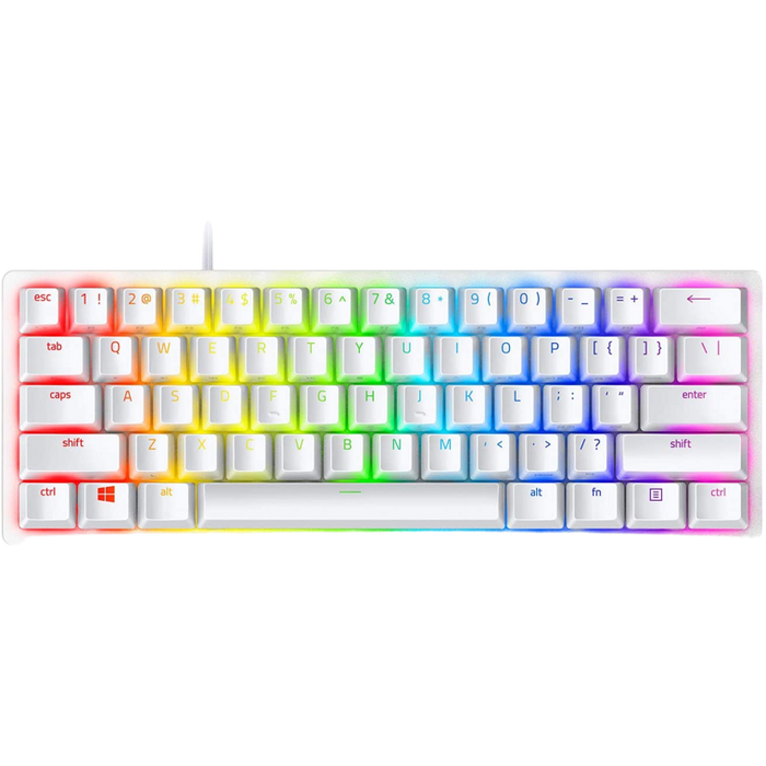 Razer Huntsman Mini 60% Gaming Keyboard - Mercury White - Refurbished Pristine