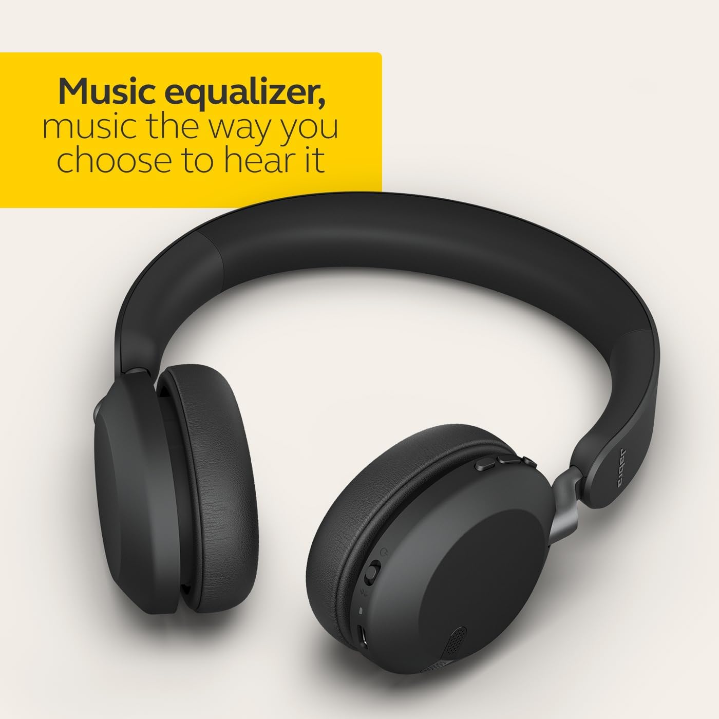 Jabra Elite 45h Wireless On-Ear Headphones - Black - New