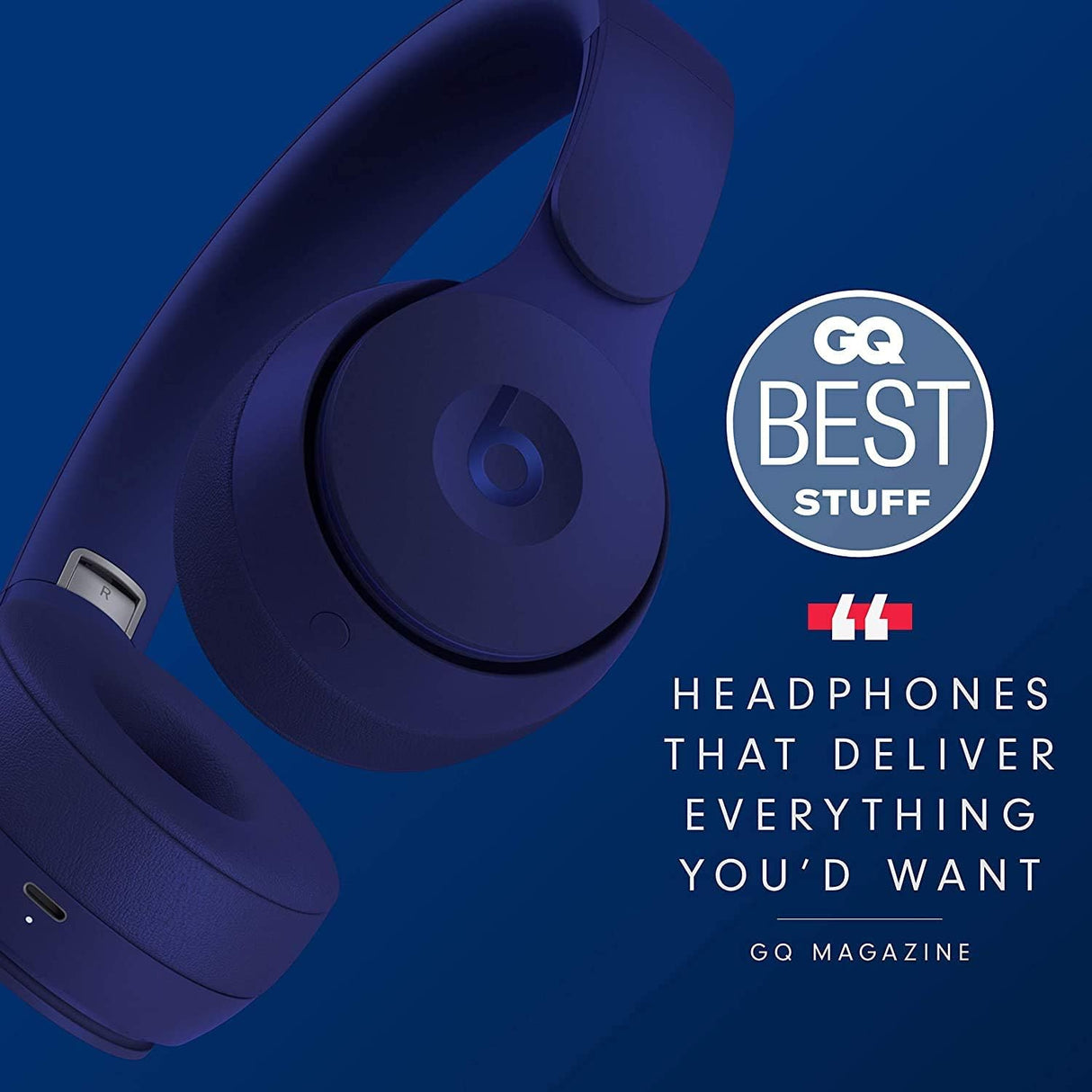 Beats Solo Pro Wireless Headphones - Dark Blue - Refurbished Excellent