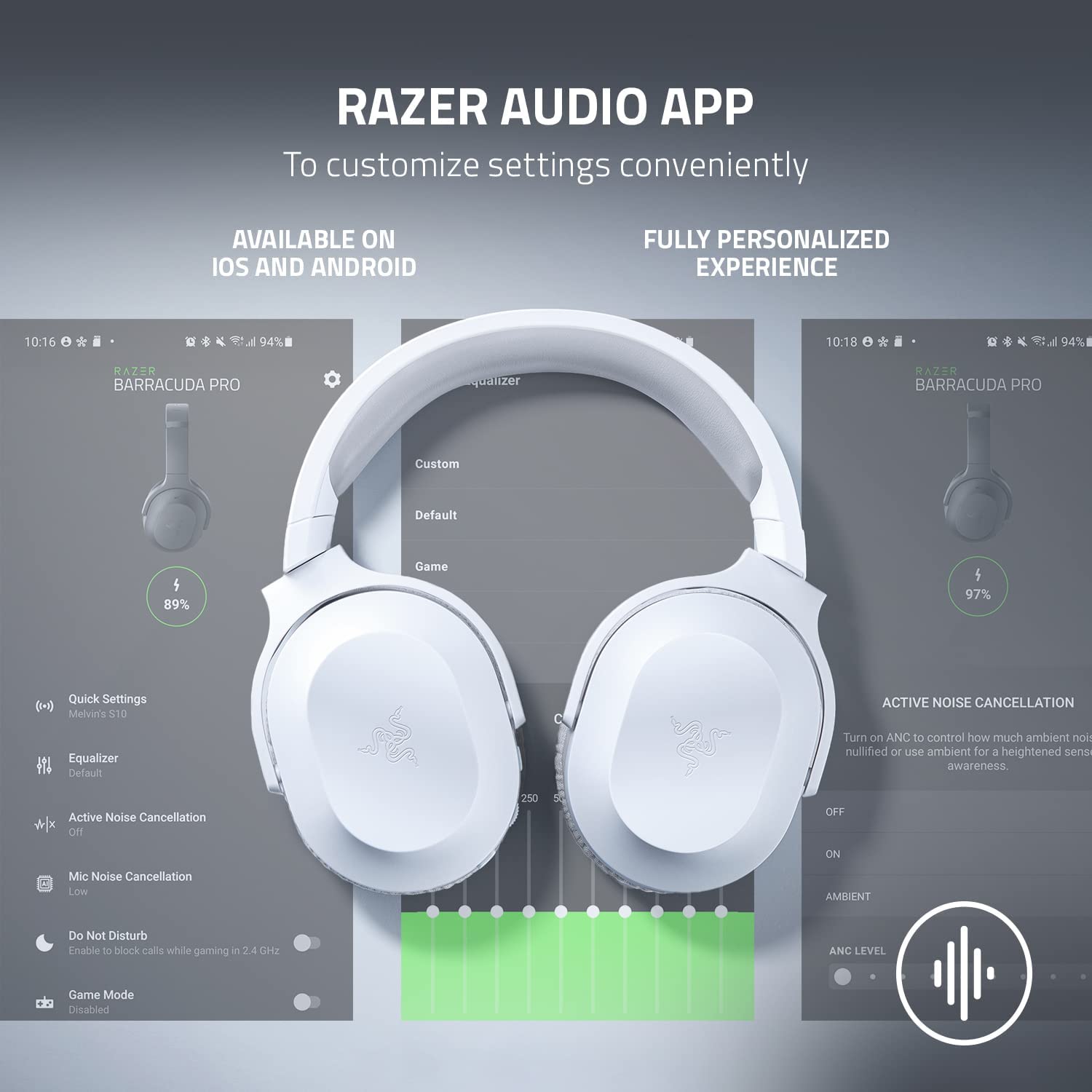Razer Barracuda X 2022 Edition Wireless Headset - Mercury White - Refurbished Pristine