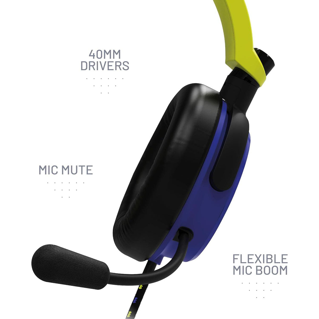 Stealth C6-100 LED Gaming Headset - Yellow / Blue - Excellent