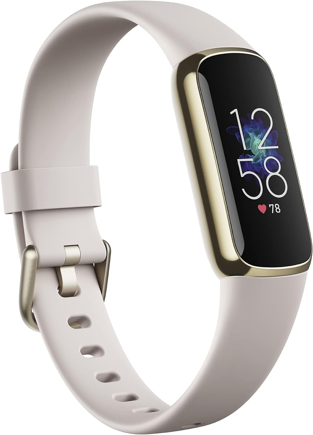 Fitbit Luxe Gift Pack Bundle - Lunar White & Soft Gold - Refurbished Good
