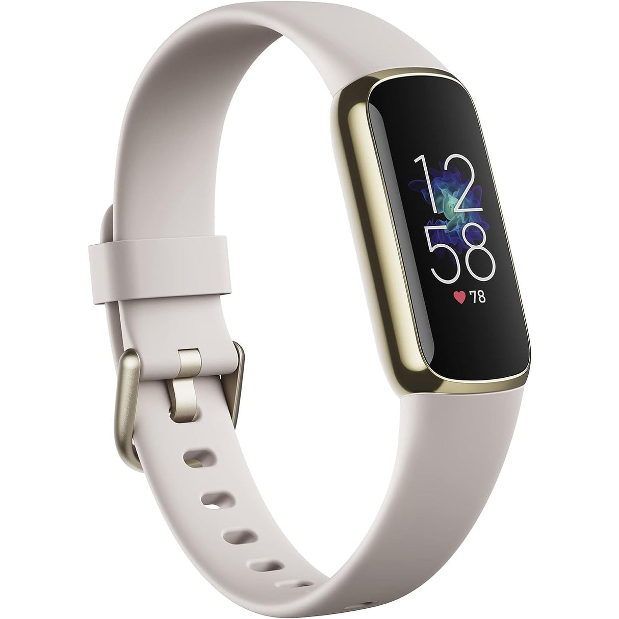 Fitbit Luxe Gift Pack Bundle - Lunar White & Soft Gold - Refurbished Good