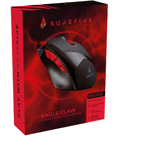 SureFire Eagle Claw Gaming 9-Button Gaming Mouse