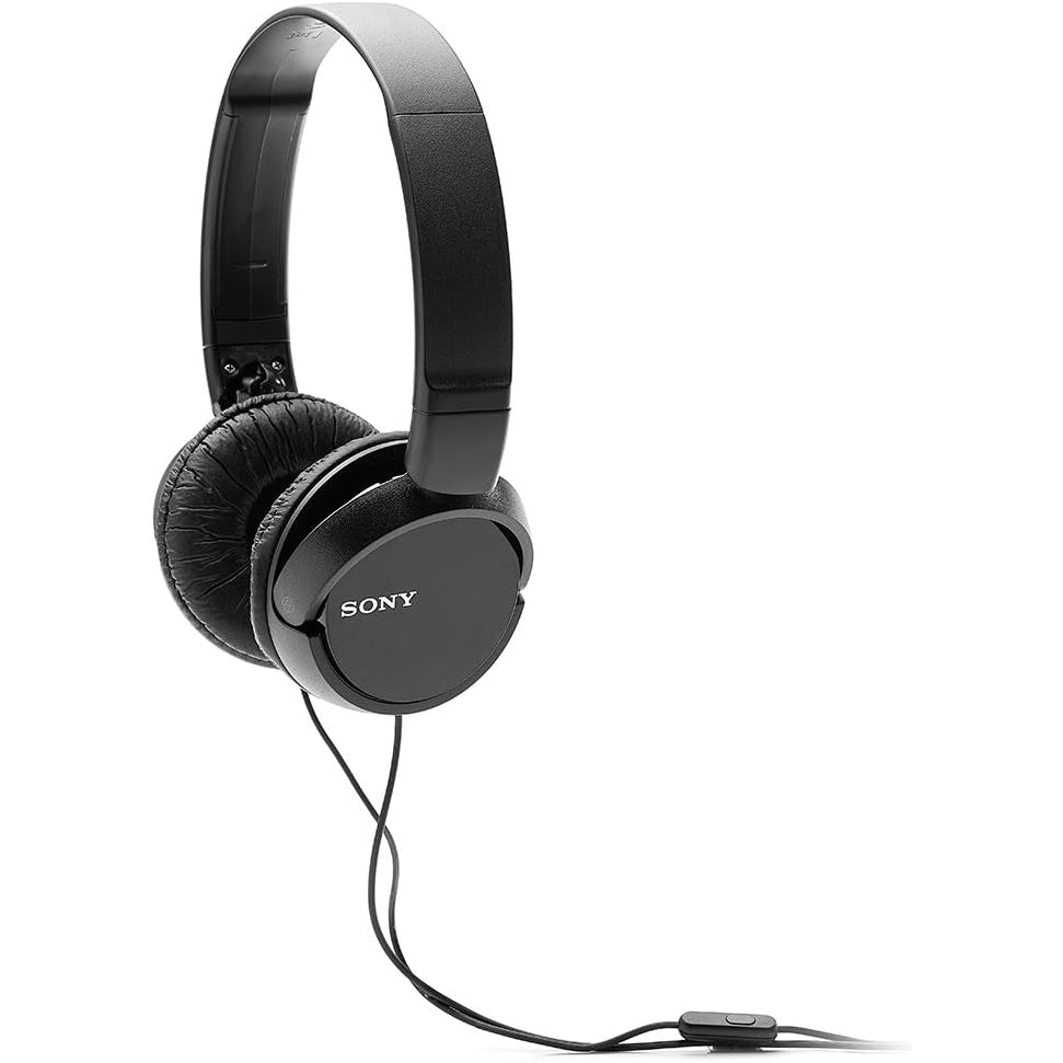 Sony MDR-ZX110AP On-Ear Headphones with Mic/Remote, Black - Refurbished Pristine
