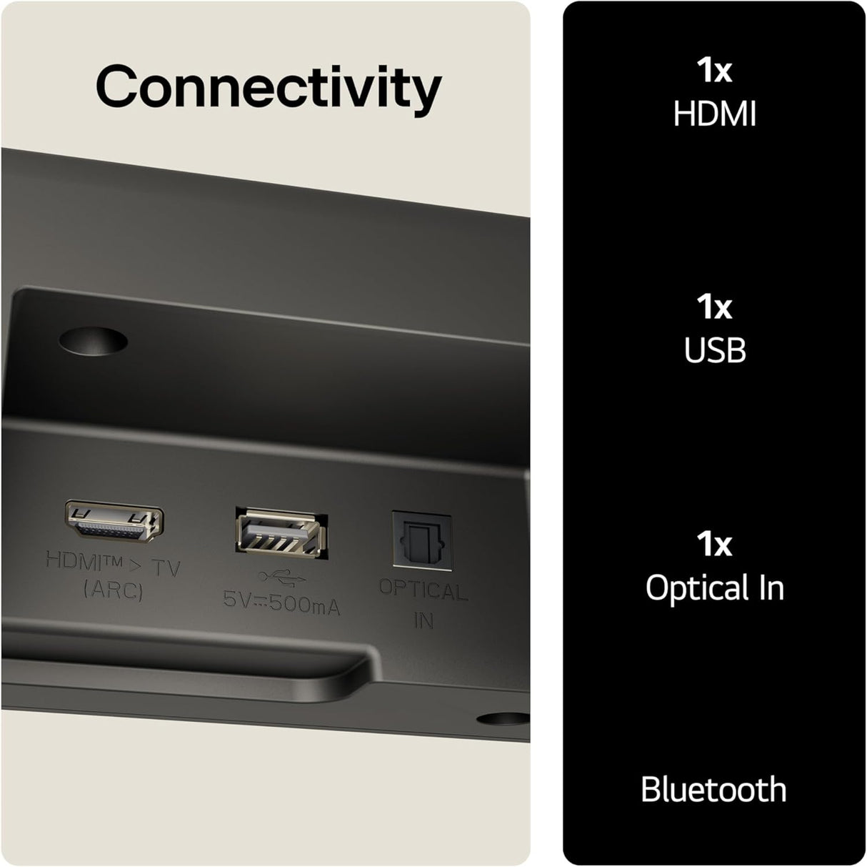 LG US40T Bluetooth Soundbar with Wireless Subwoofer - Good