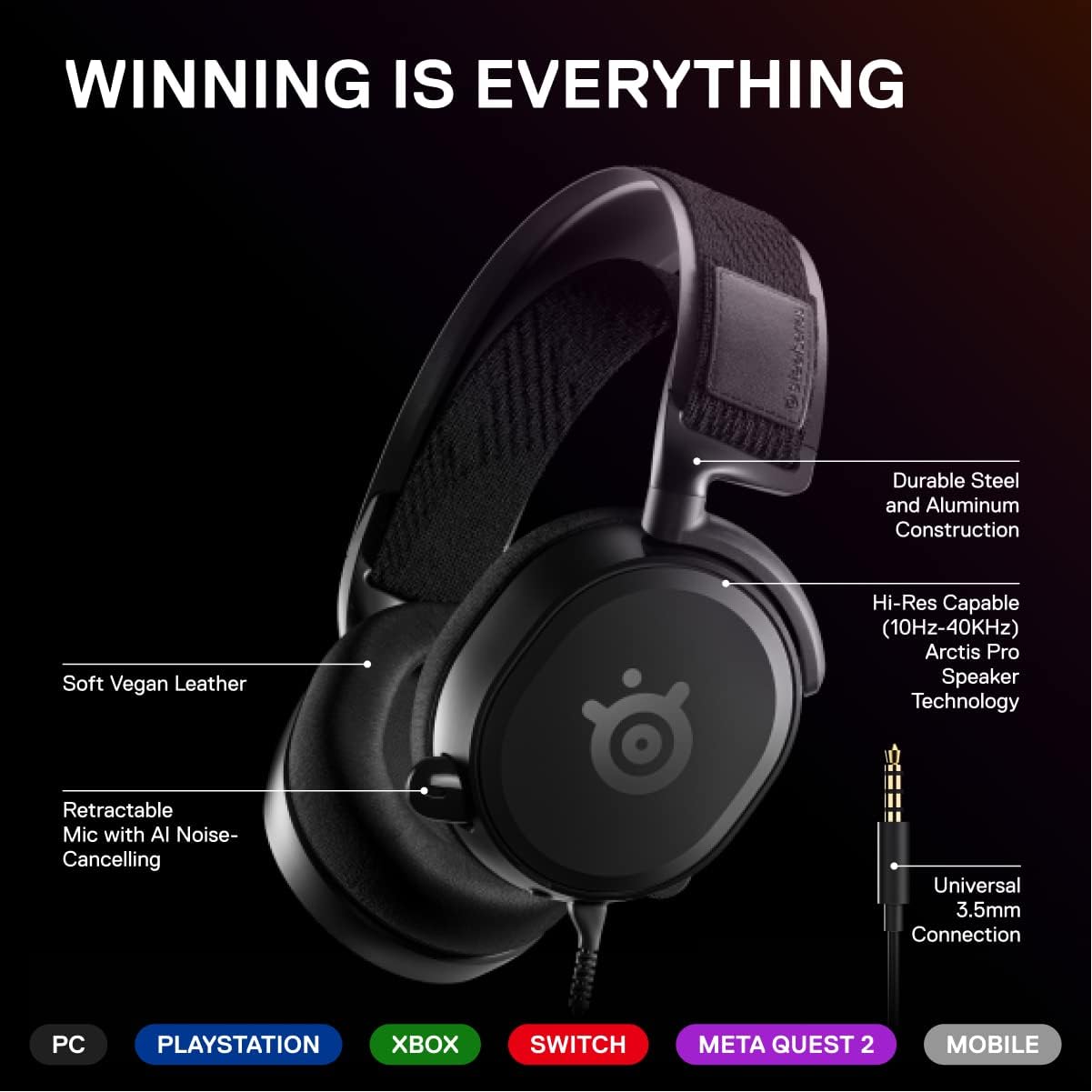 SteelSeries Arctis Prime 7.1 Gaming Headset - Excellent