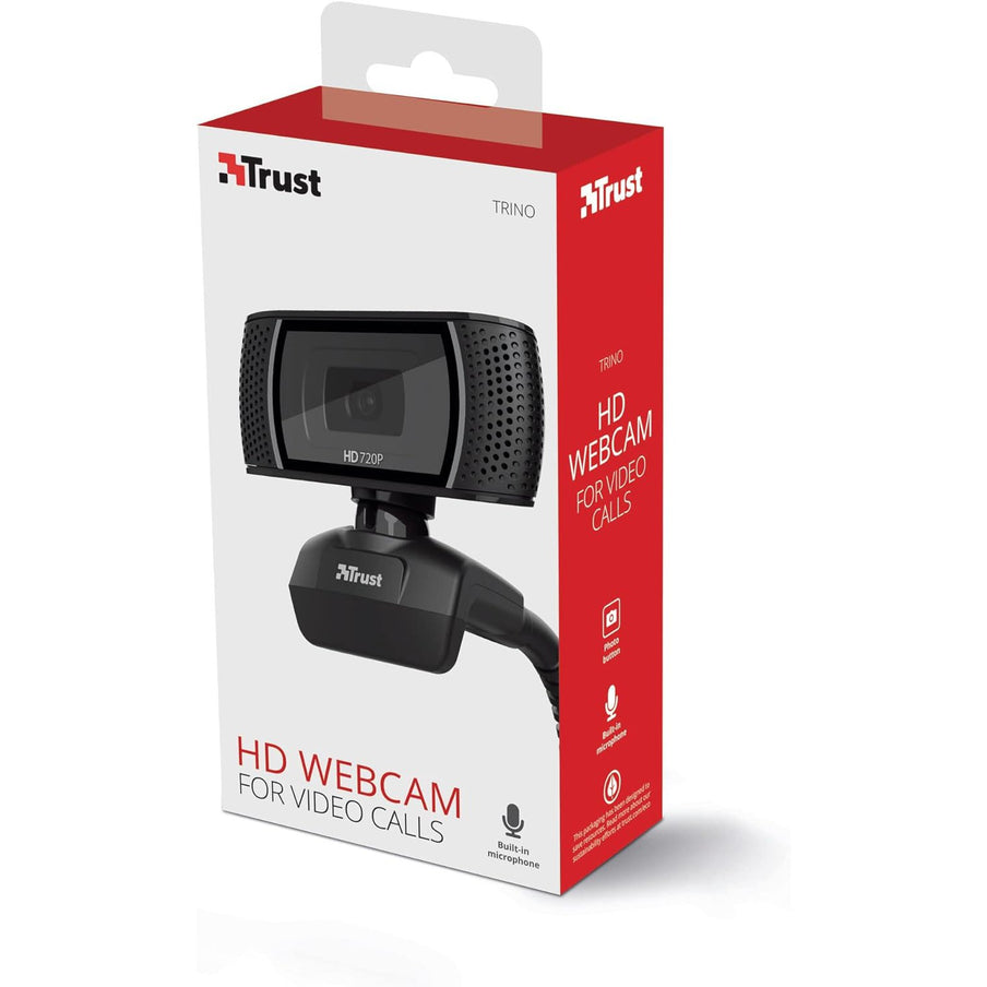 Trust Trino HD Webcam - Black - New