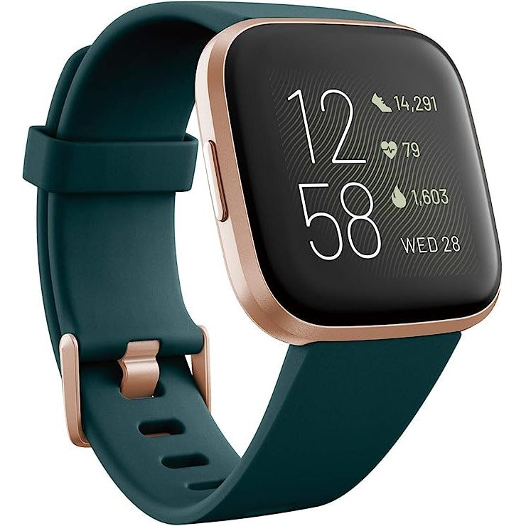 Fitbit Versa 2 Smart Fitness Watch - Emerald - Refurbished Excellent