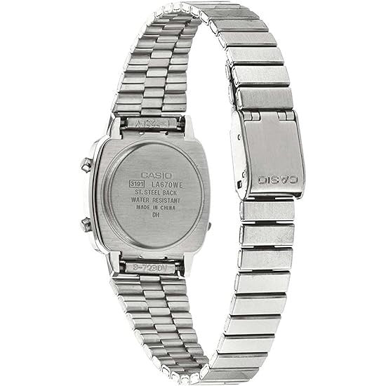 Casio LA670WEA-1EF Women's Vintage Bracelet Strap Watch - Silver