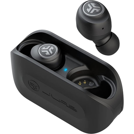 JLab Go Air Wireless Earphones with Charging Case - Black - New