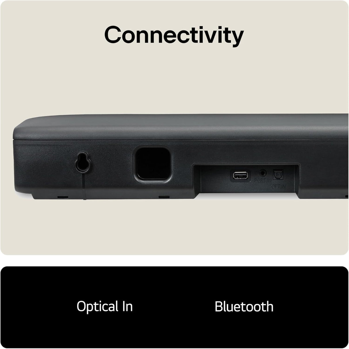 LG SQM1 2.0 Compact Sound Bar - Black - Good