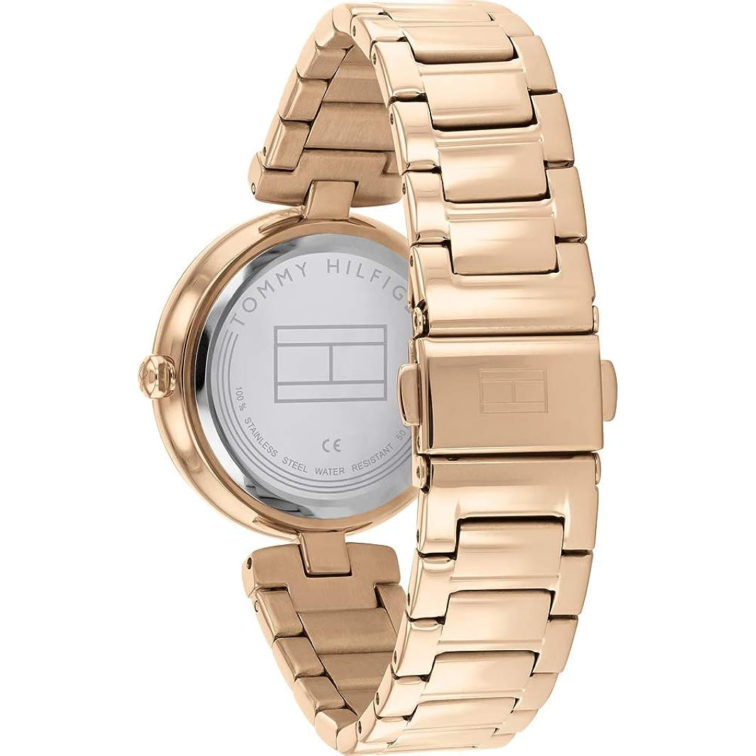 Tommy Hilfiger 1782271 Women's Aria Classic Ionic Plated Carnation Watch - Gold