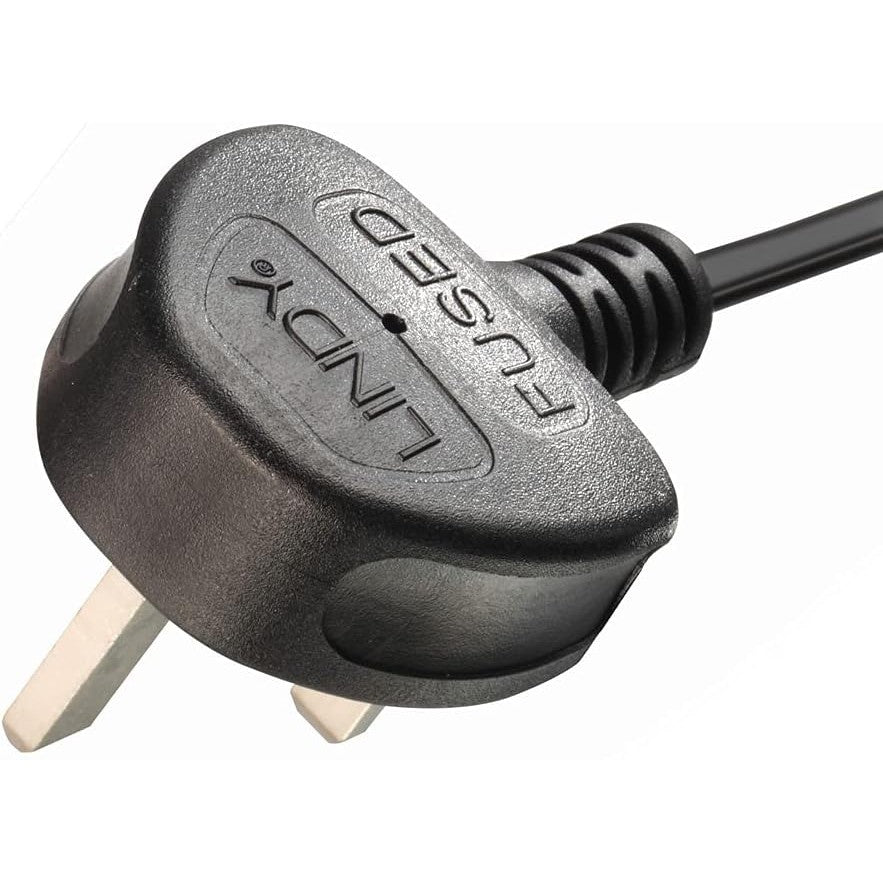Lindy UK 3 Pin Plug to C15 Mains Cable
