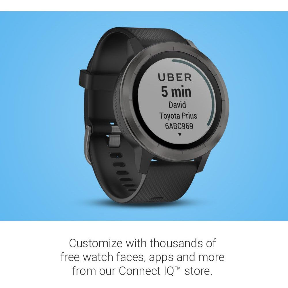 Garmin VivoActive 3 GPS Smartwatch - Black Slate - Refurbished Good