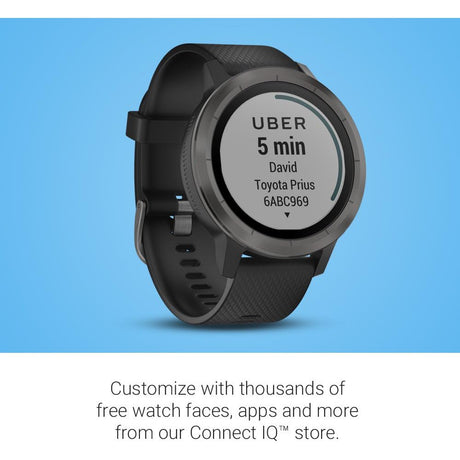 Garmin VivoActive 3 GPS Smartwatch - Black Slate - Refurbished Good