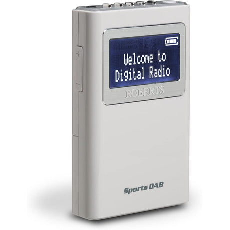 Roberts Sports DAB5 DAB/DAB+/FM Personal Digital Radio - White