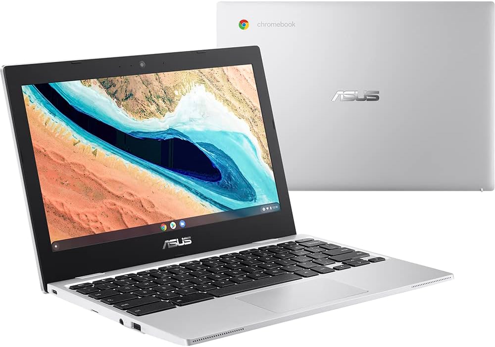 Refurbished ASUS Chromebook CX1 Intel Celeron N4020 4GB RAM 64GB 11.6" - White - Excellent