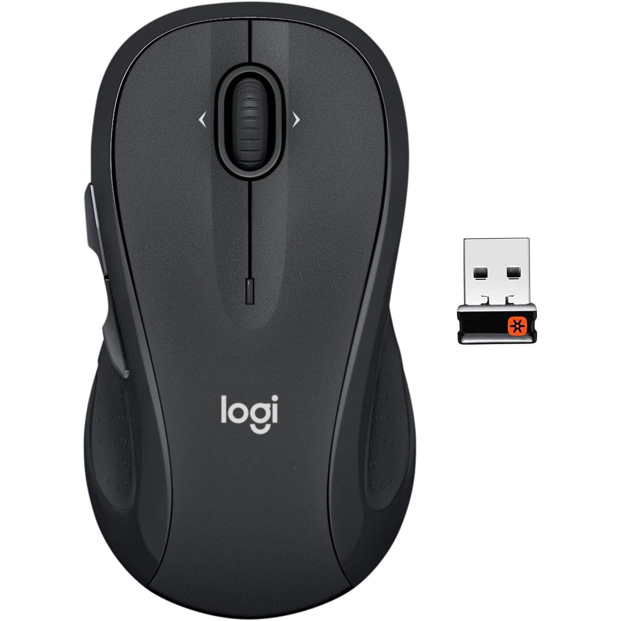 Logitech M510 Wireless Computer Mouse - Black - Good