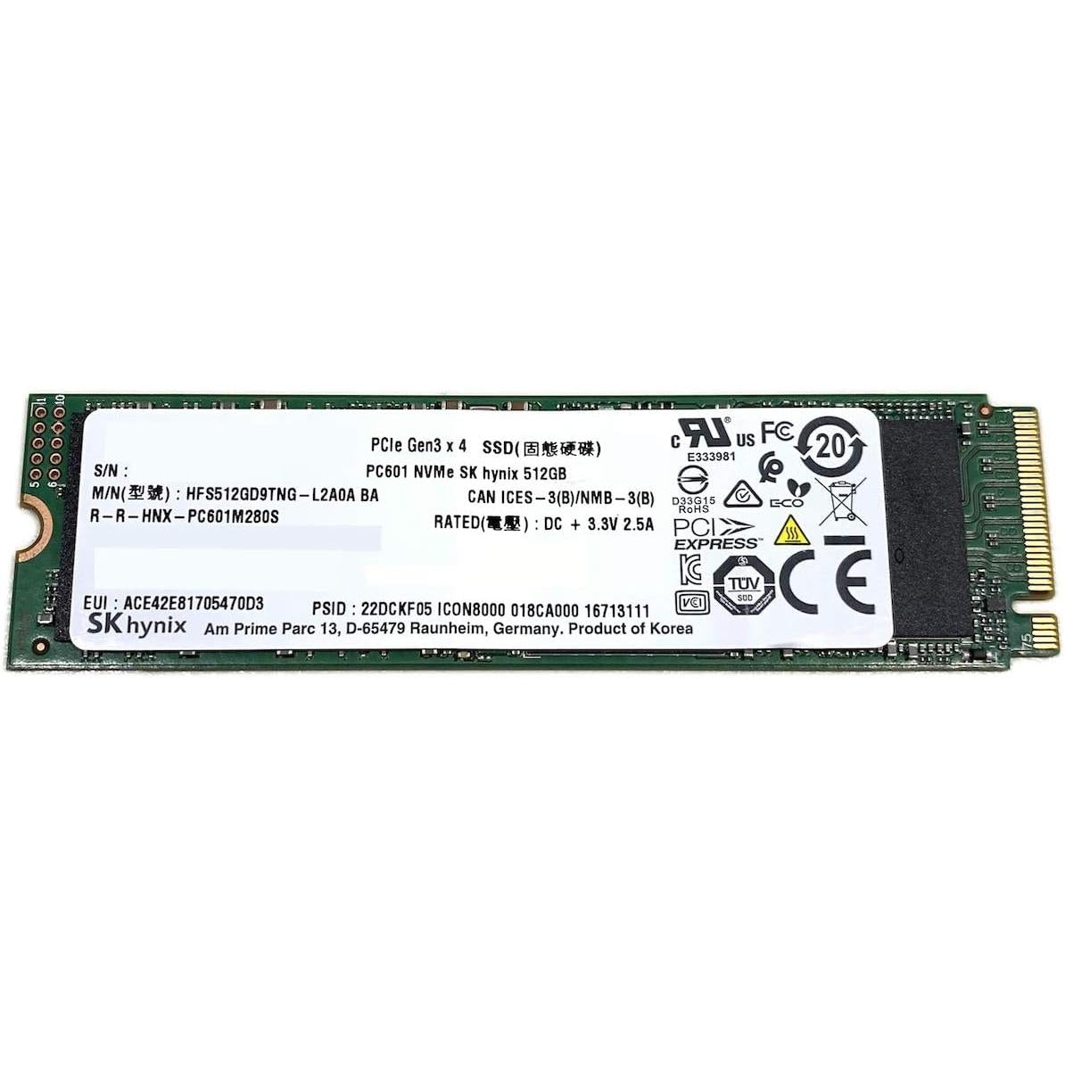 SK Hynix HFS512GDE9X080N 512GB M.2 NVME SSD