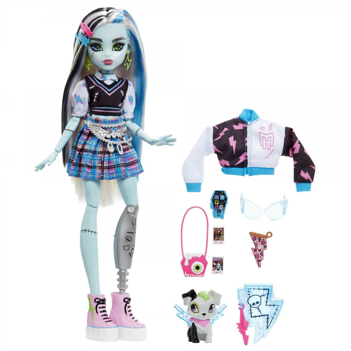 Monster High Frankie Stein Doll with Pet & Accessories