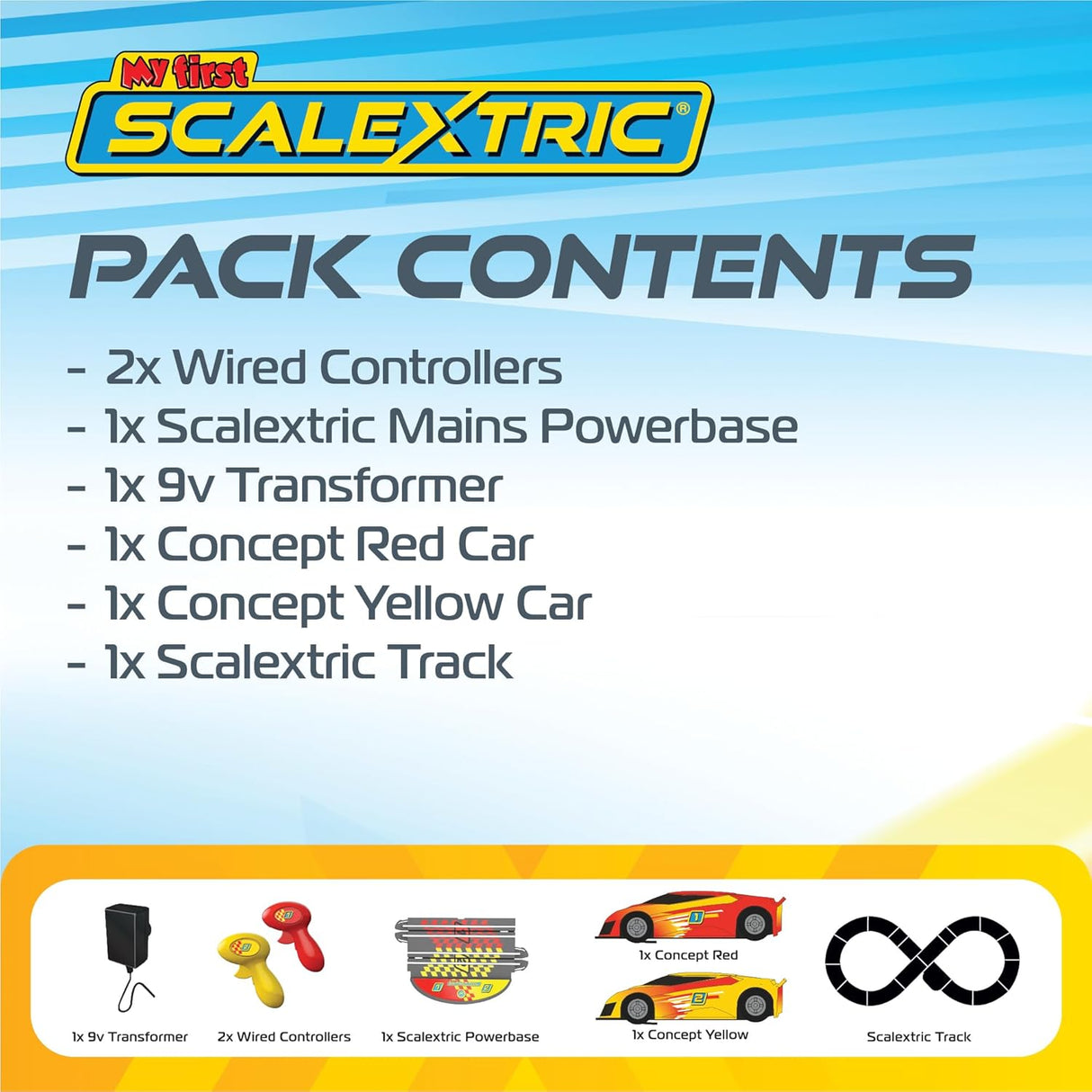 Scalextric G1150M My First Scalextric Mains Powered Race Set - Pristine