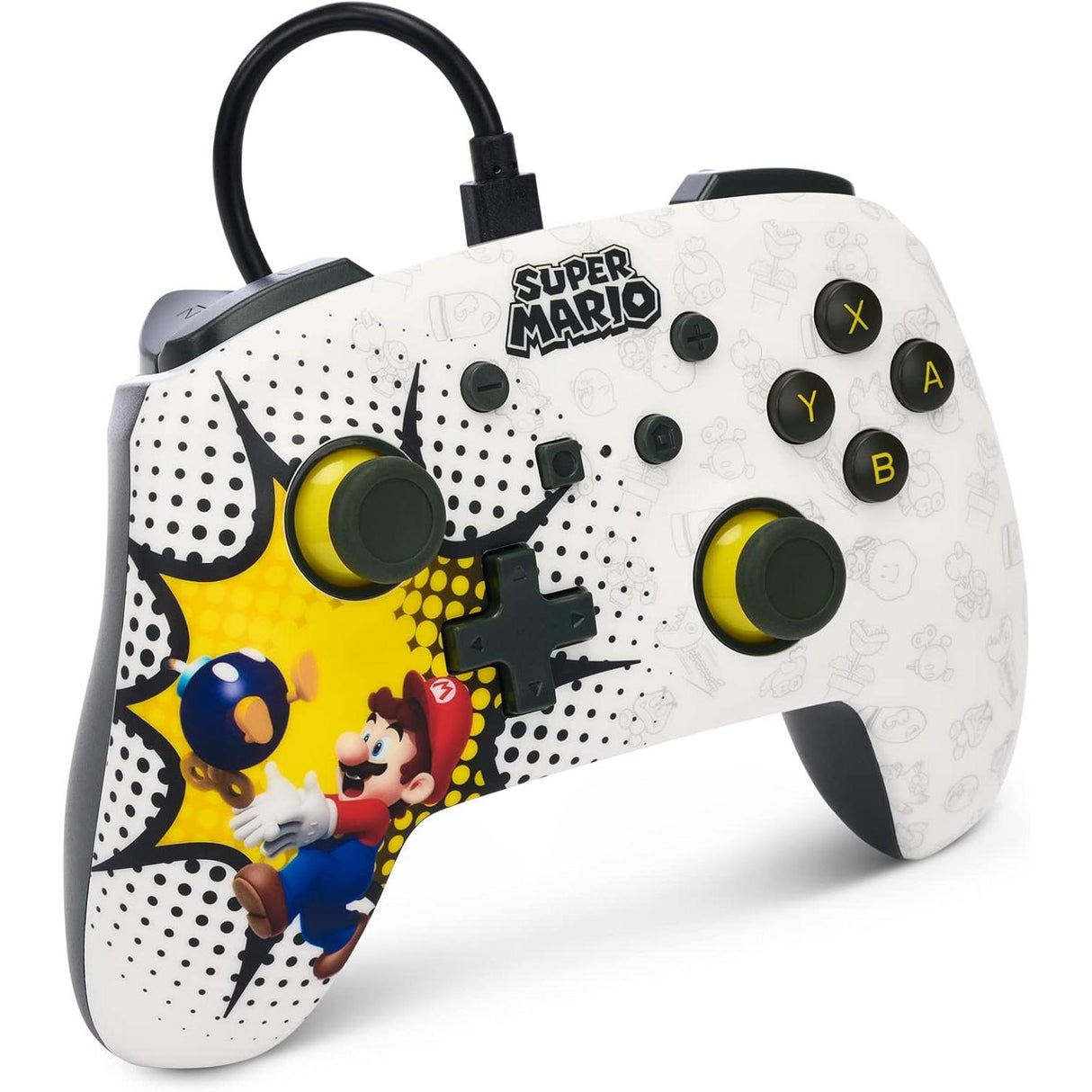PowerA Enhanced Wired Switch Controller - Bob-omb Blast - New
