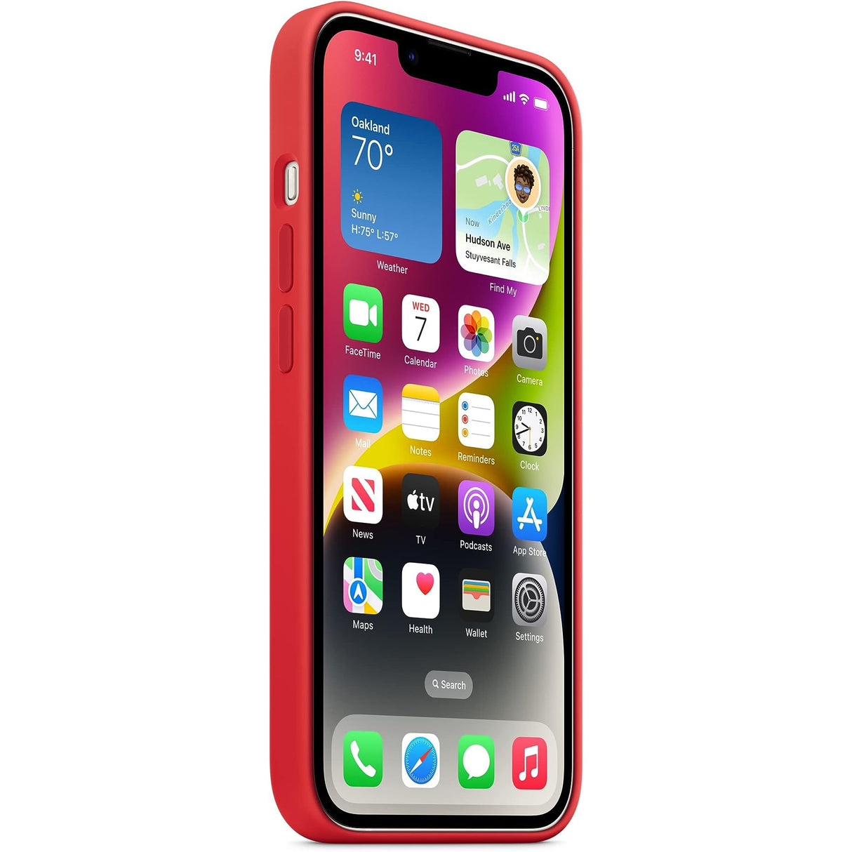 Apple iPhone 14 Silicone Case with MagSafe - Red