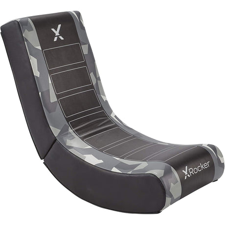 X Rocker Video Rocker Gaming Chair - Camo Grey - New
