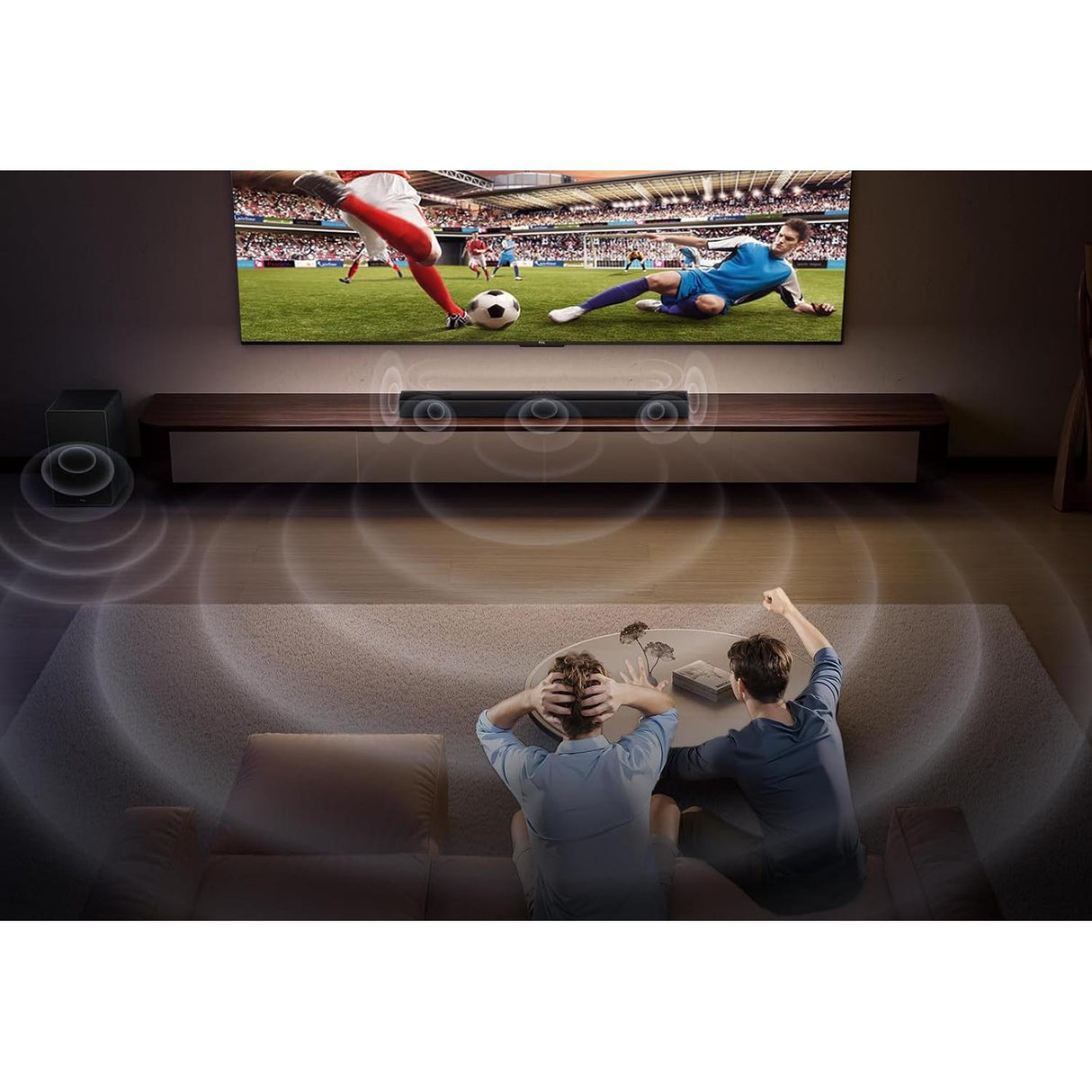 TCL Q75HK 5.1.2 Wireless Sound Bar with Dolby Atmos & Subwoofer - Fair - Cracked Plastic
