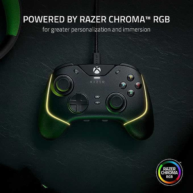 Razer Wolverine V2 Chroma RGB Pro Gaming Controller Xbox & PC, Black - Refurbished Pristine