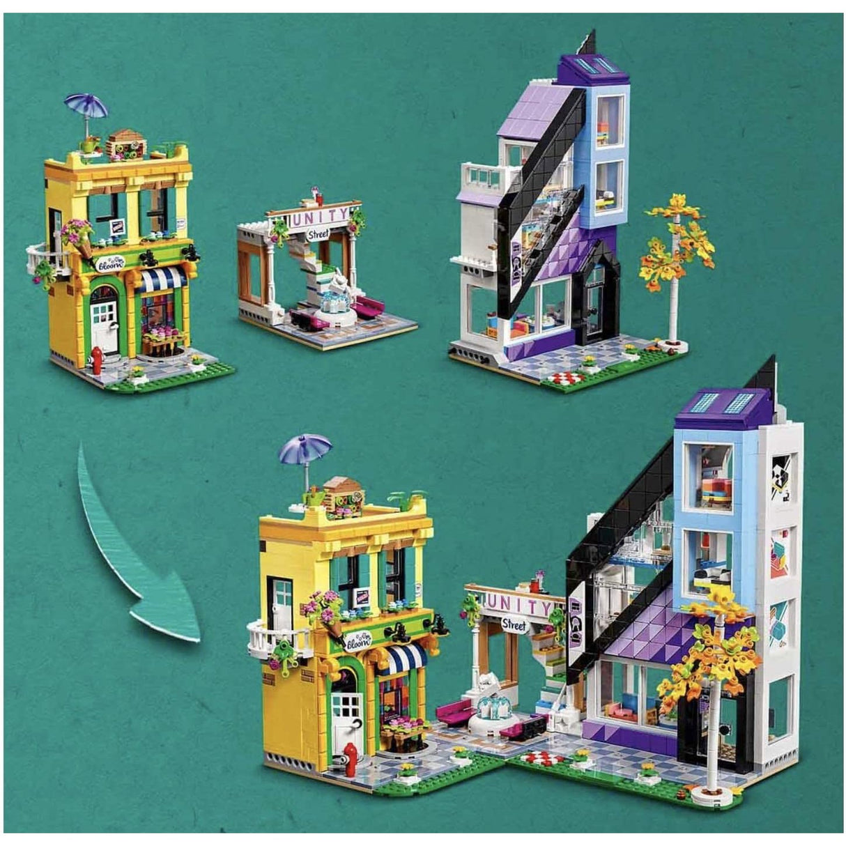 Lego 41732 Friends Downtown Flower and Design Stores Set