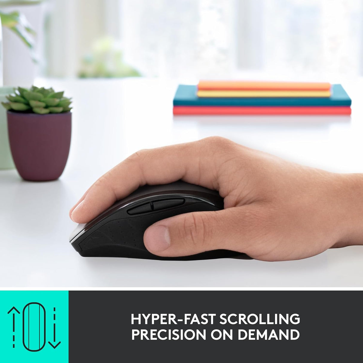 Logitech M705 Marathon Wireless Mouse - Black - Excellent