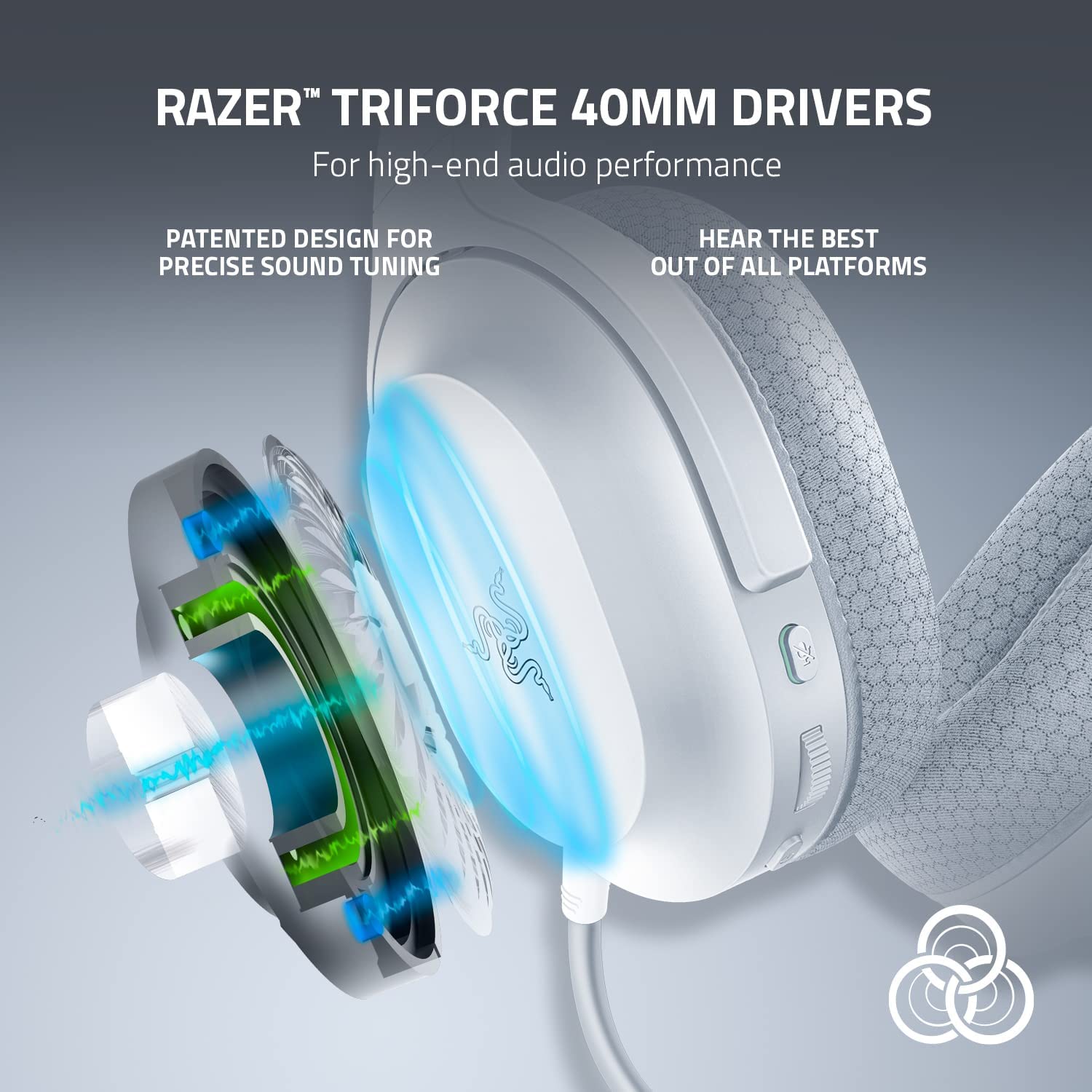 Razer Barracuda X 2022 Edition Wireless Headset - Mercury White - Refurbished Pristine