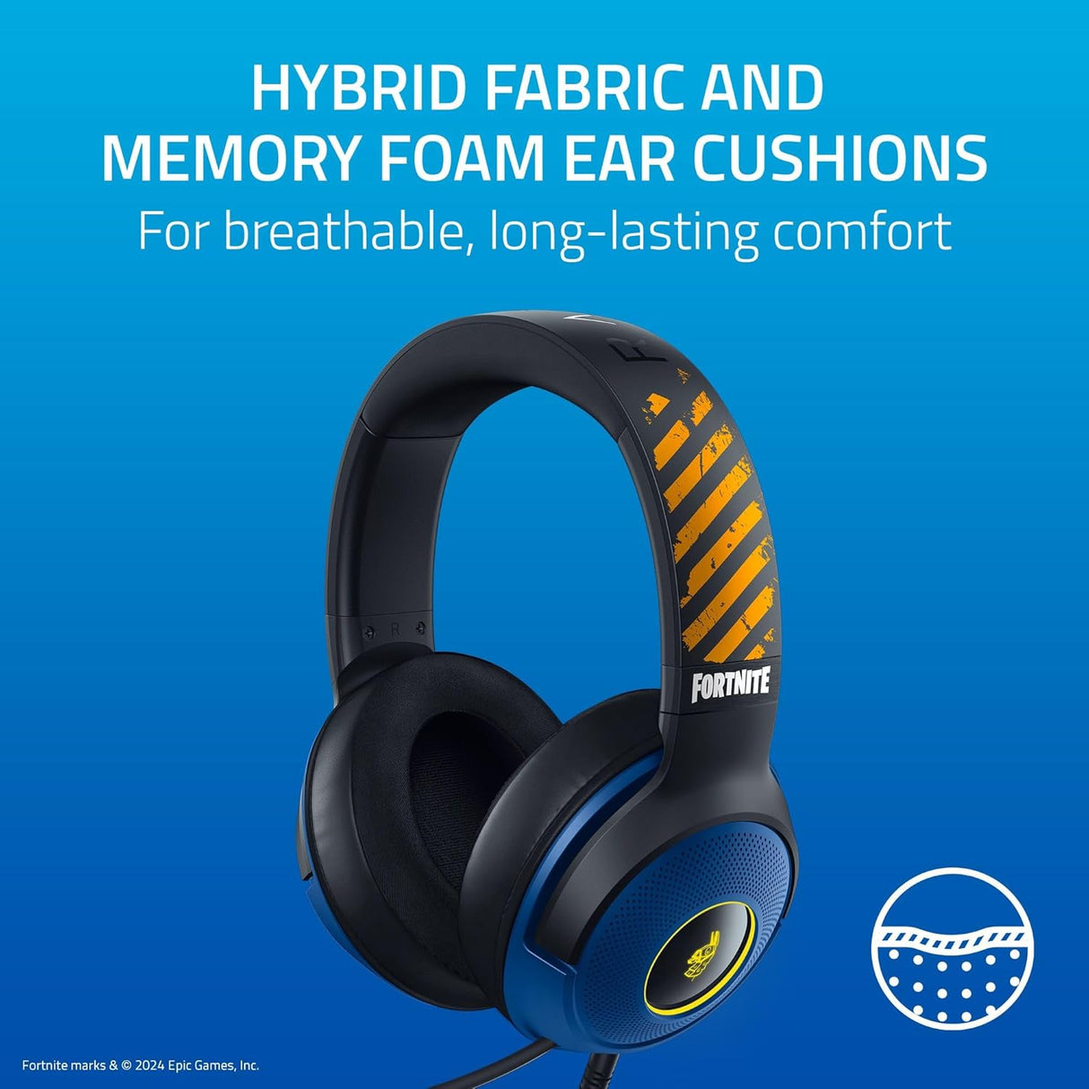 Razer Kraken V3 X Wired USB Gaming Headset - Fortnite Edition - Excellent