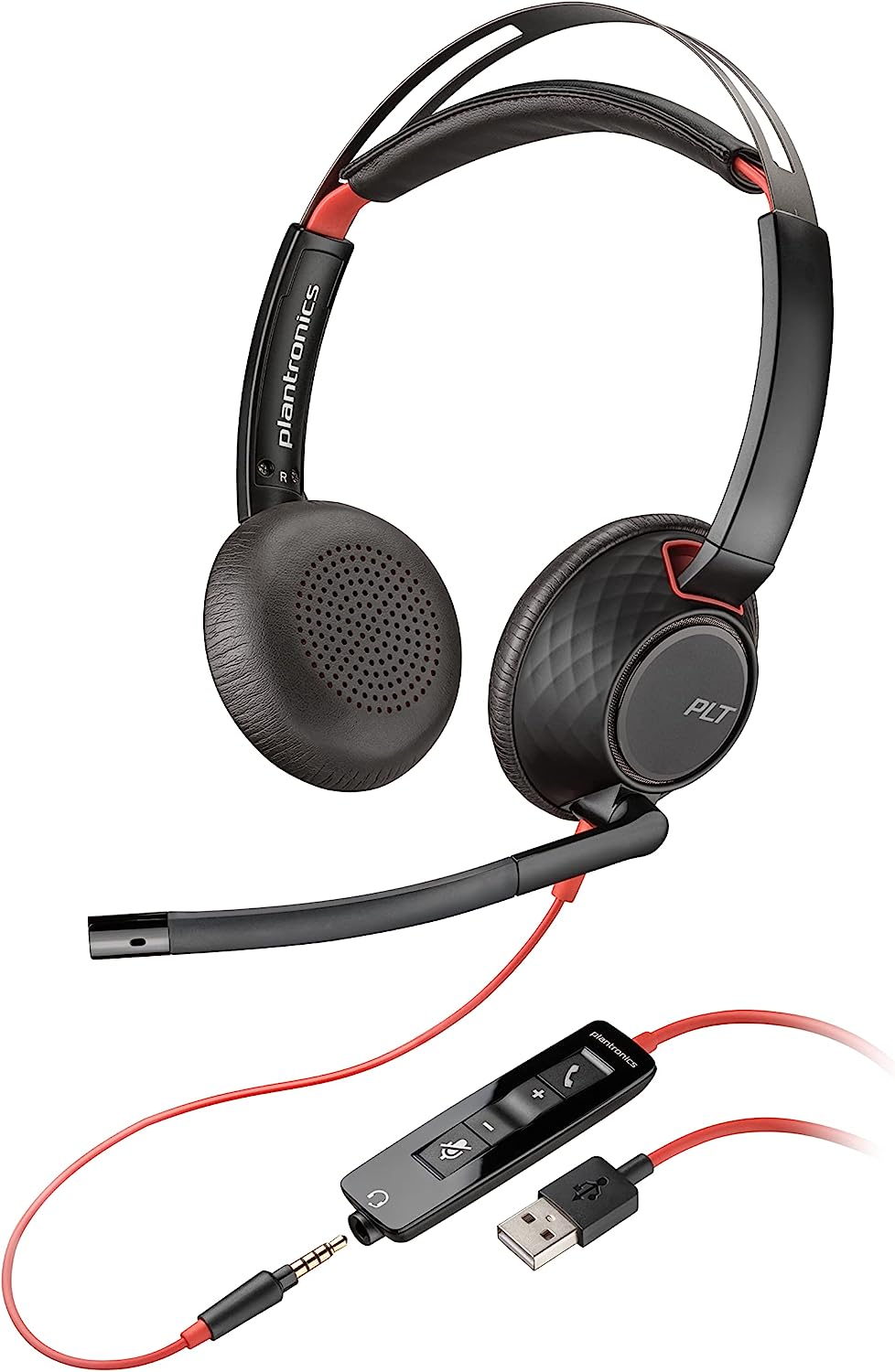 Poly Blackwire 5220 Hi-Fi Stereo Wired Headset