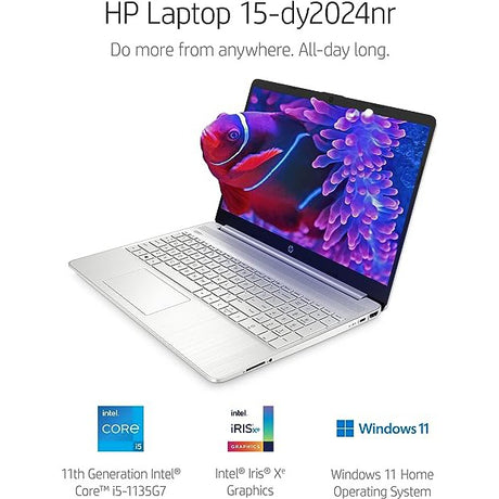 HP 15-DY2024NR Intel Core i5-1135G7 8GB RAM 256GB - Silver