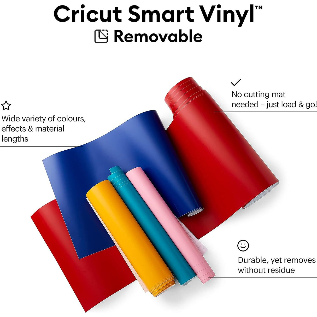 Cricut Smart Self Adhesive Vinyl Roll - 0.9m - Party Pink