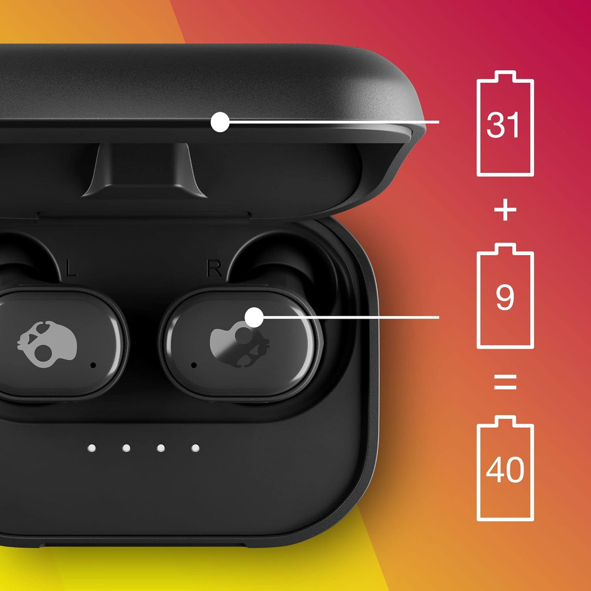 Skullcandy Grind In-Ear Wireless Earbuds - Black - Excellent